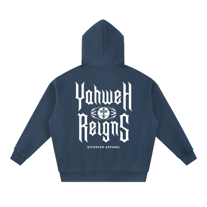 Yahweh Reigns Oversized Box Zip-up Hoodie