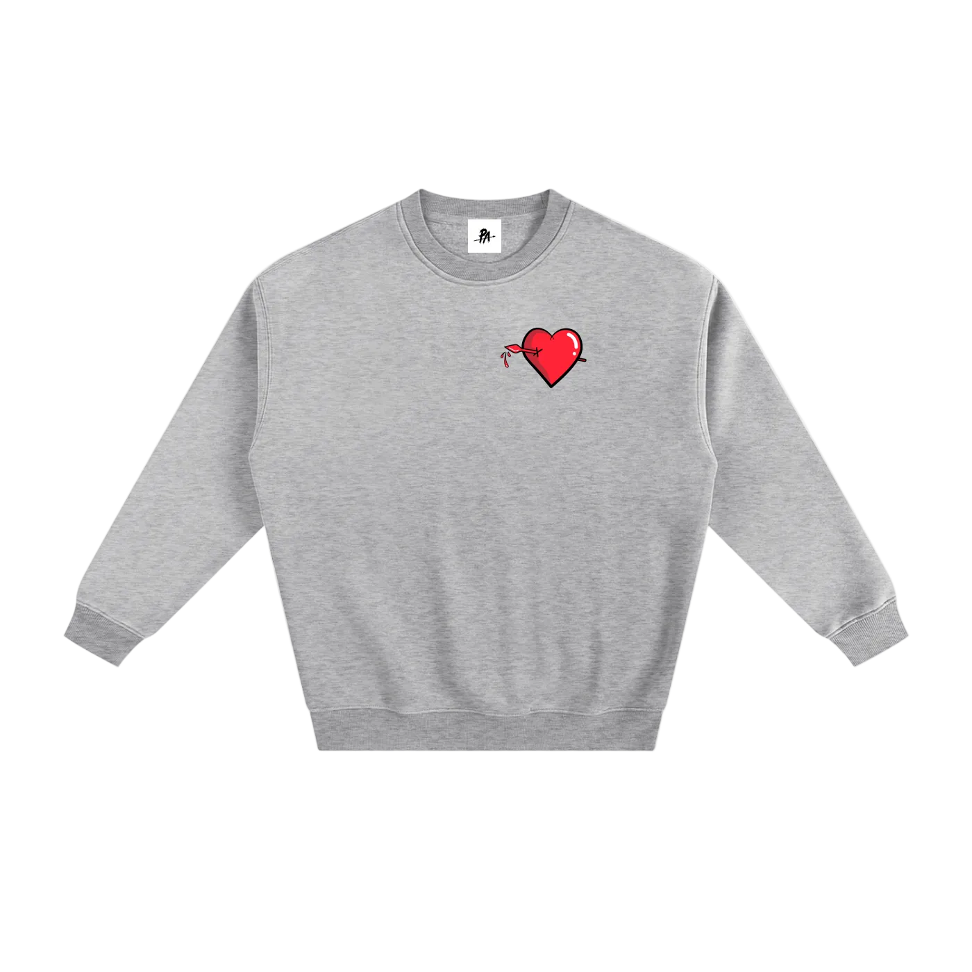 Pierced Heart Fleece Sweatshirt