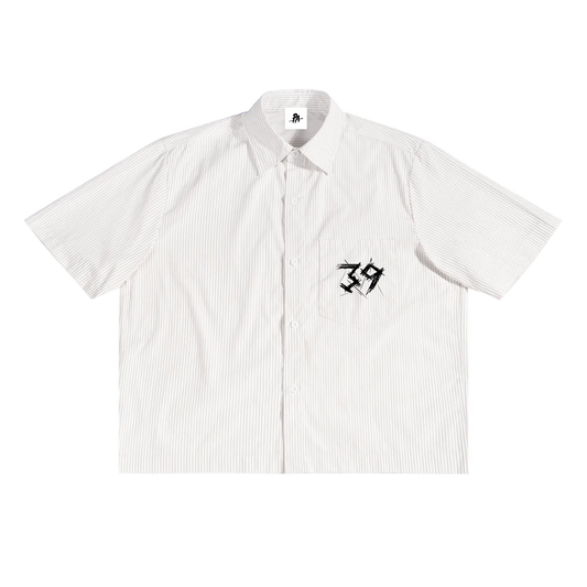 By His Stripes Oversized Stripe Box Button-up