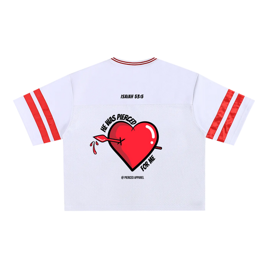 Pierced Heart Mesh Box Jersey