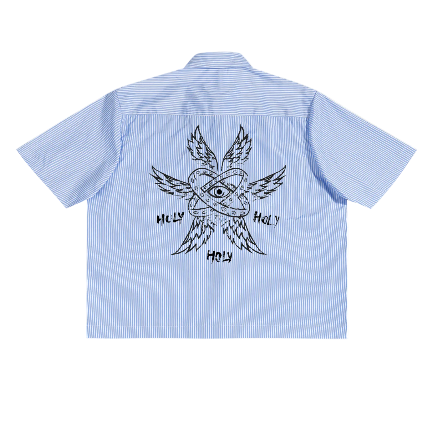 Holy Oversized Stripe Box Button-up