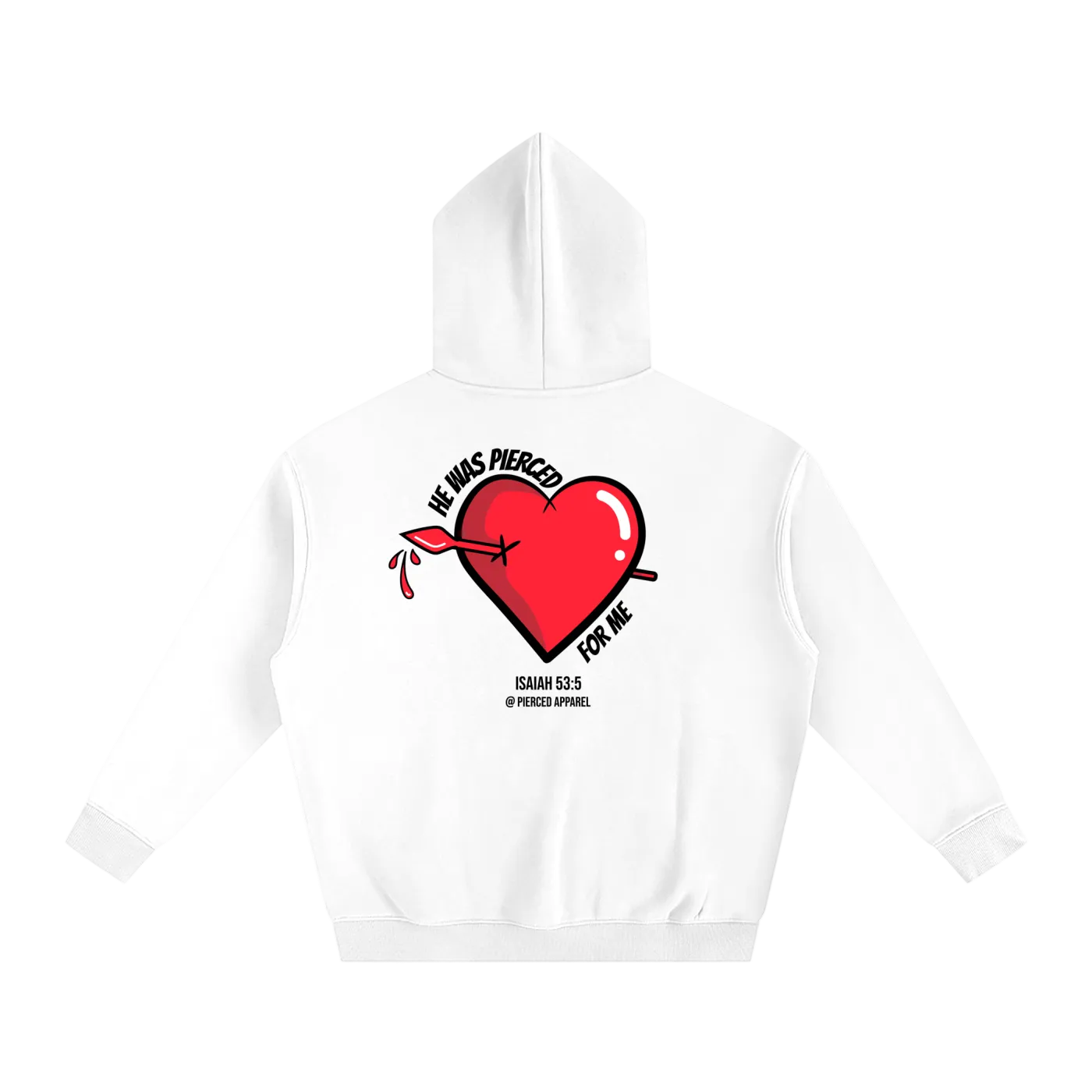 Pierced Heart Oversized Hoodie
