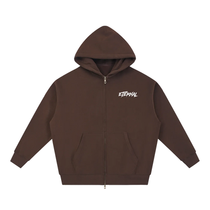 Eternal Oversized Box Zip-up Hoodie