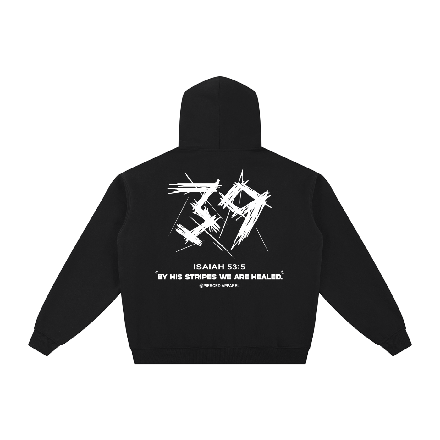 By His Stripes Zip-Up Hoodie