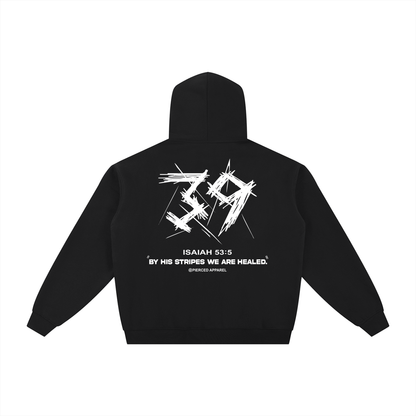 By His Stripes Zip-Up Hoodie