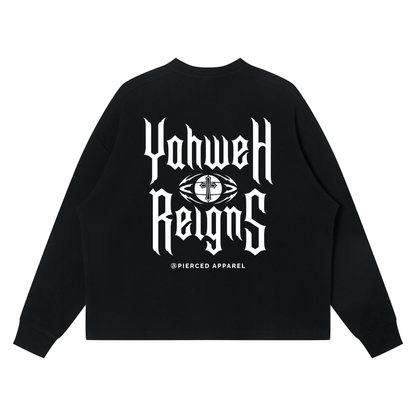 Yahweh Reigns Box Waffle Long Sleeve